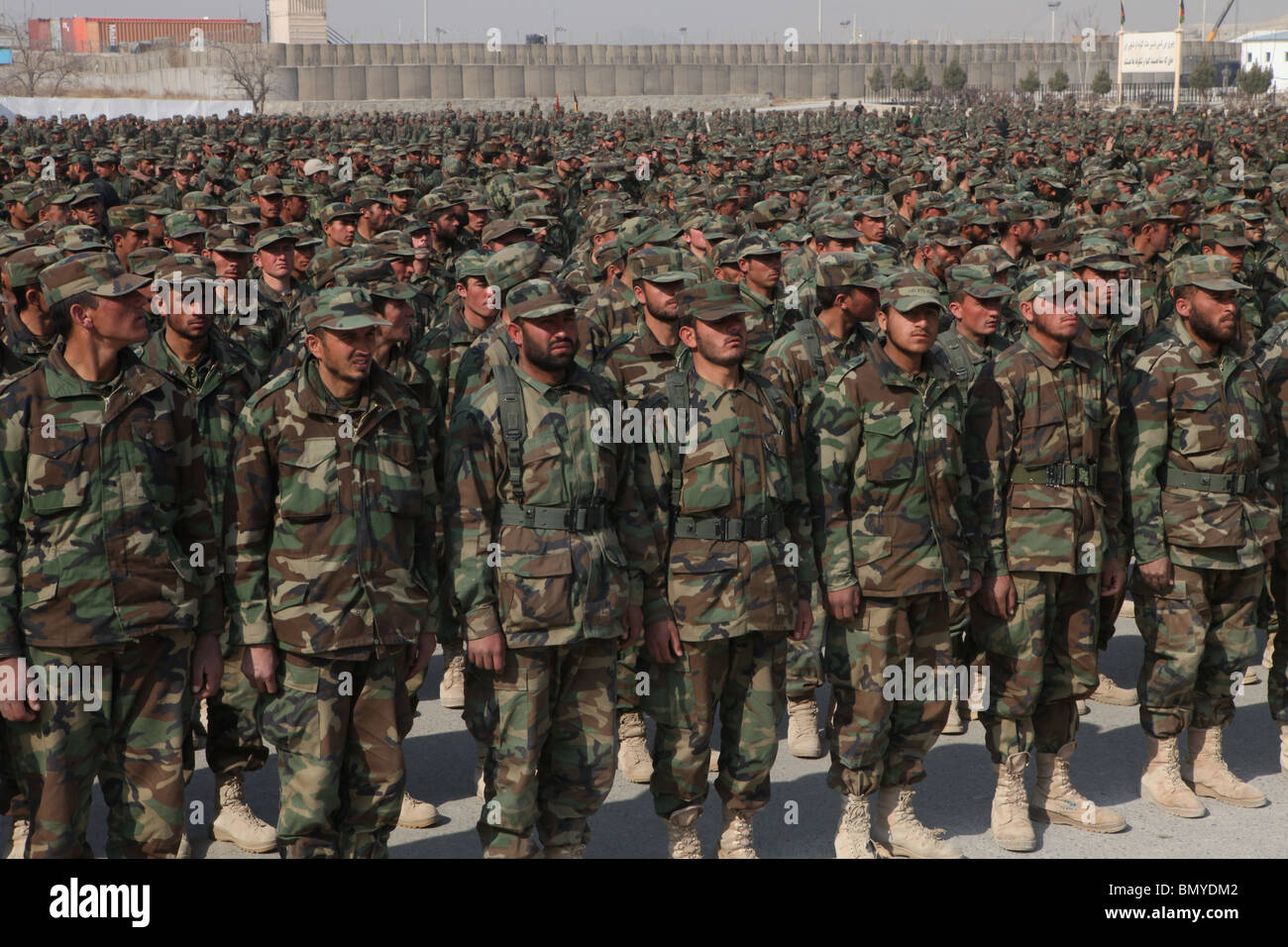 National Afghan Army (ANA) trainingschool in Kabul. Stock Photo