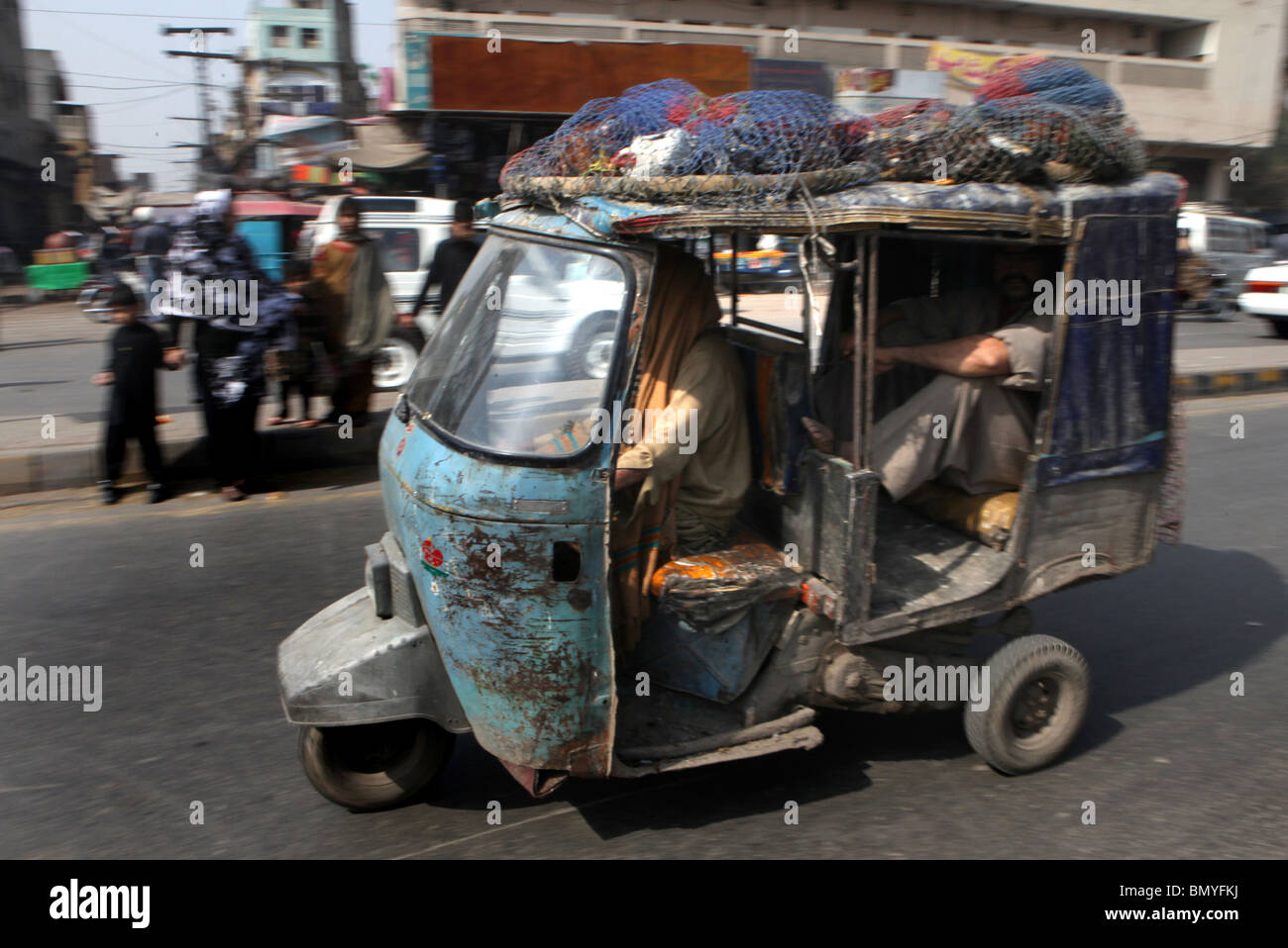ricksha's are the main way of transport in Pakistan Stock Photo - Alamy