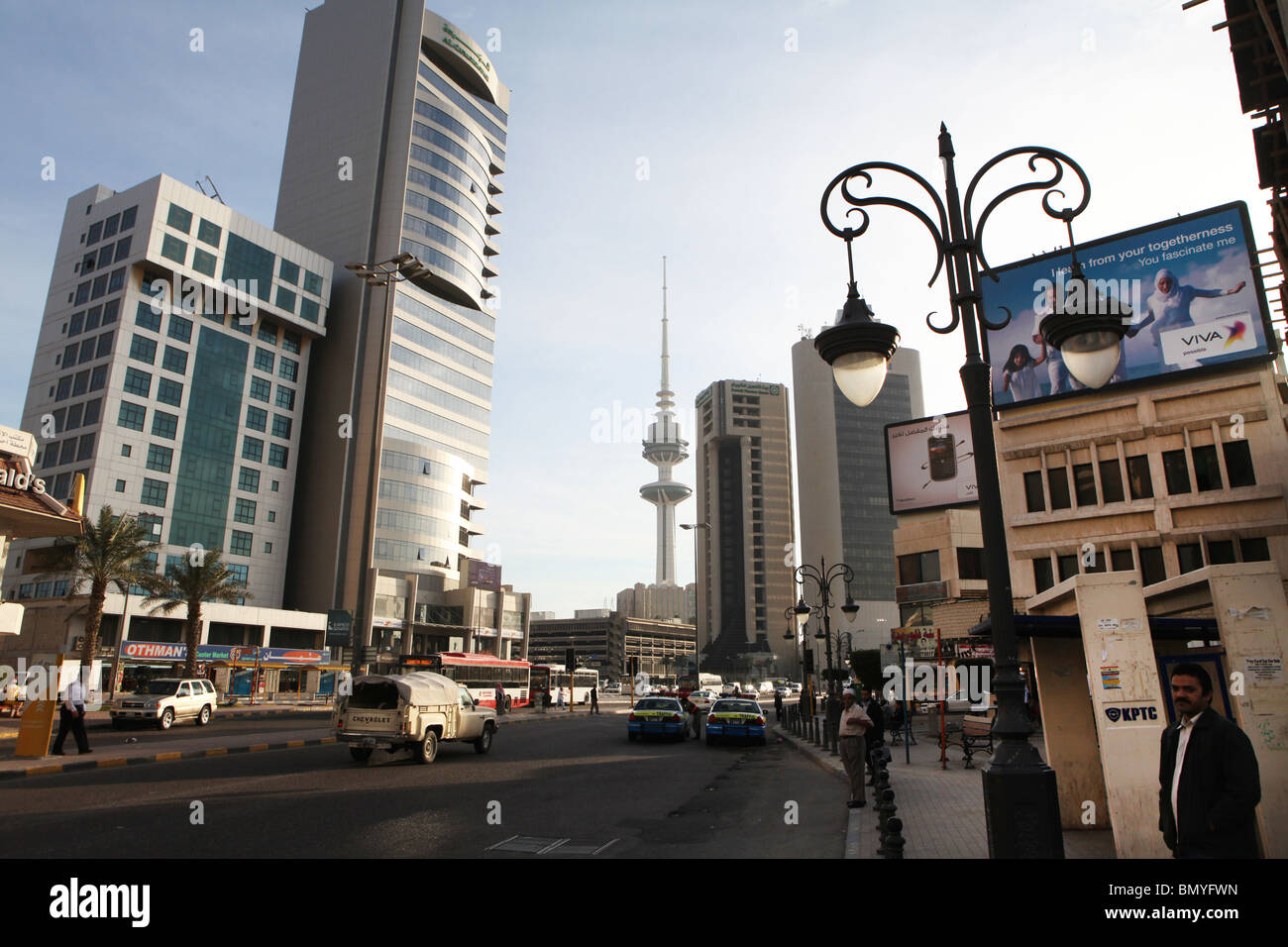 streetview in Kuwait city Stock Photo