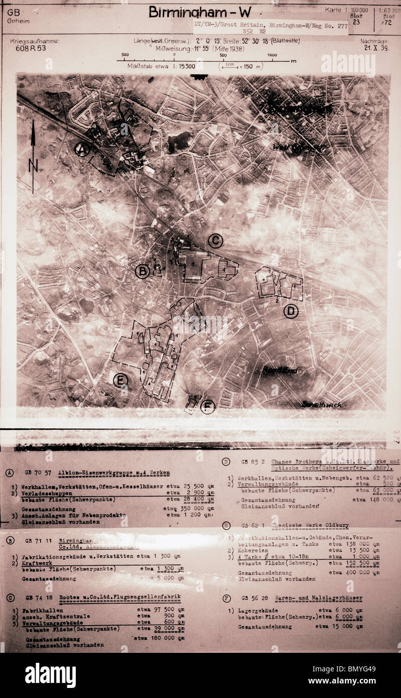 West Birmingham Midlands 21st October 1939 Industrial Sites Stock