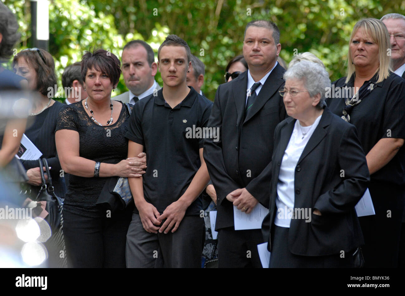 Funeral of former Stereophonics drummer Stuart Cable in his hometown of