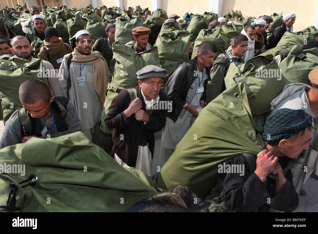 National Afghan Army (ANA) trainingschool in Kabul. Stock Photo