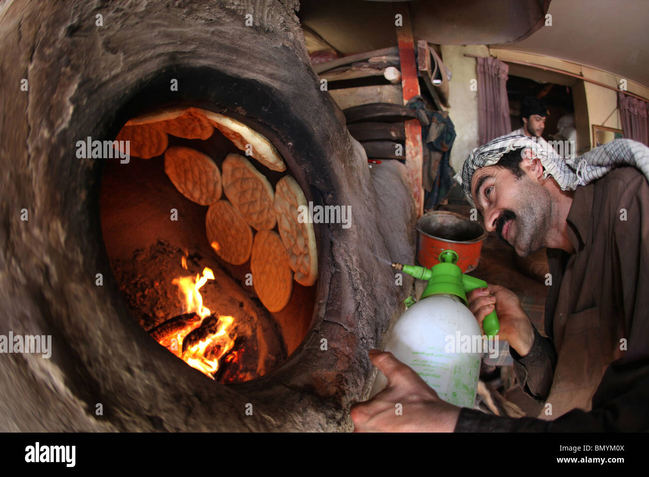 Bakery in kabul, Afghanistan. Stock Photo