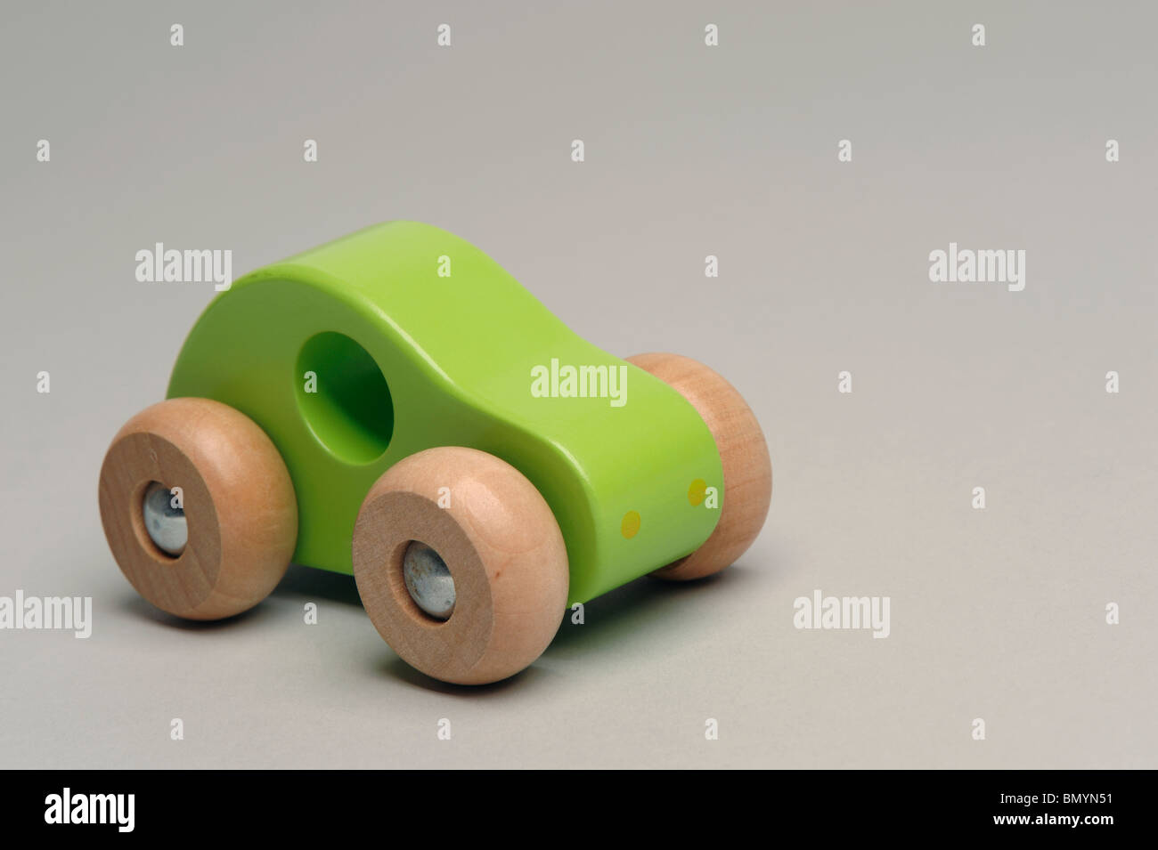 Toy wooden car Stock Photo