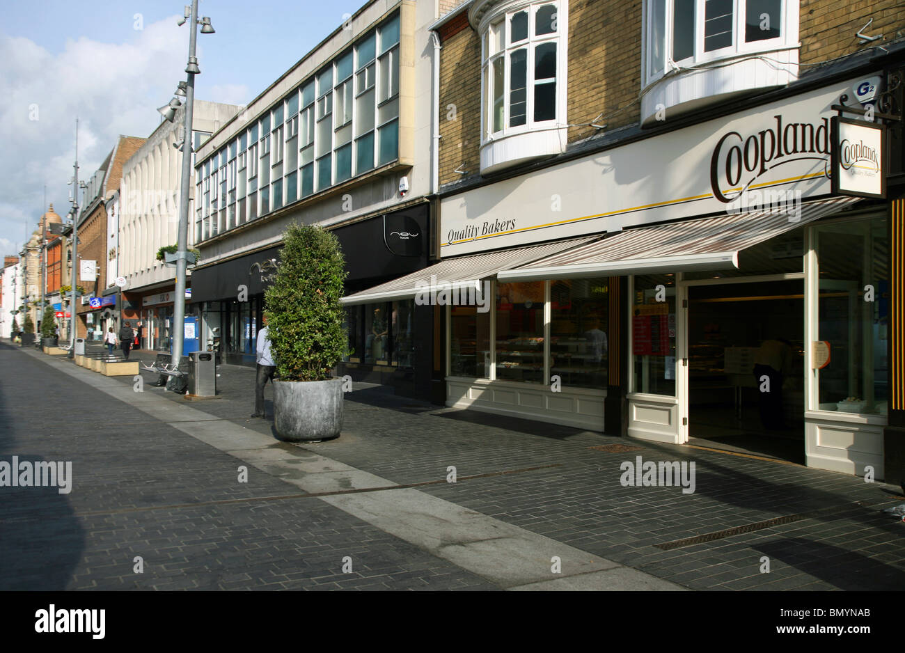 Shops in Grimsby town centre Stock Photo