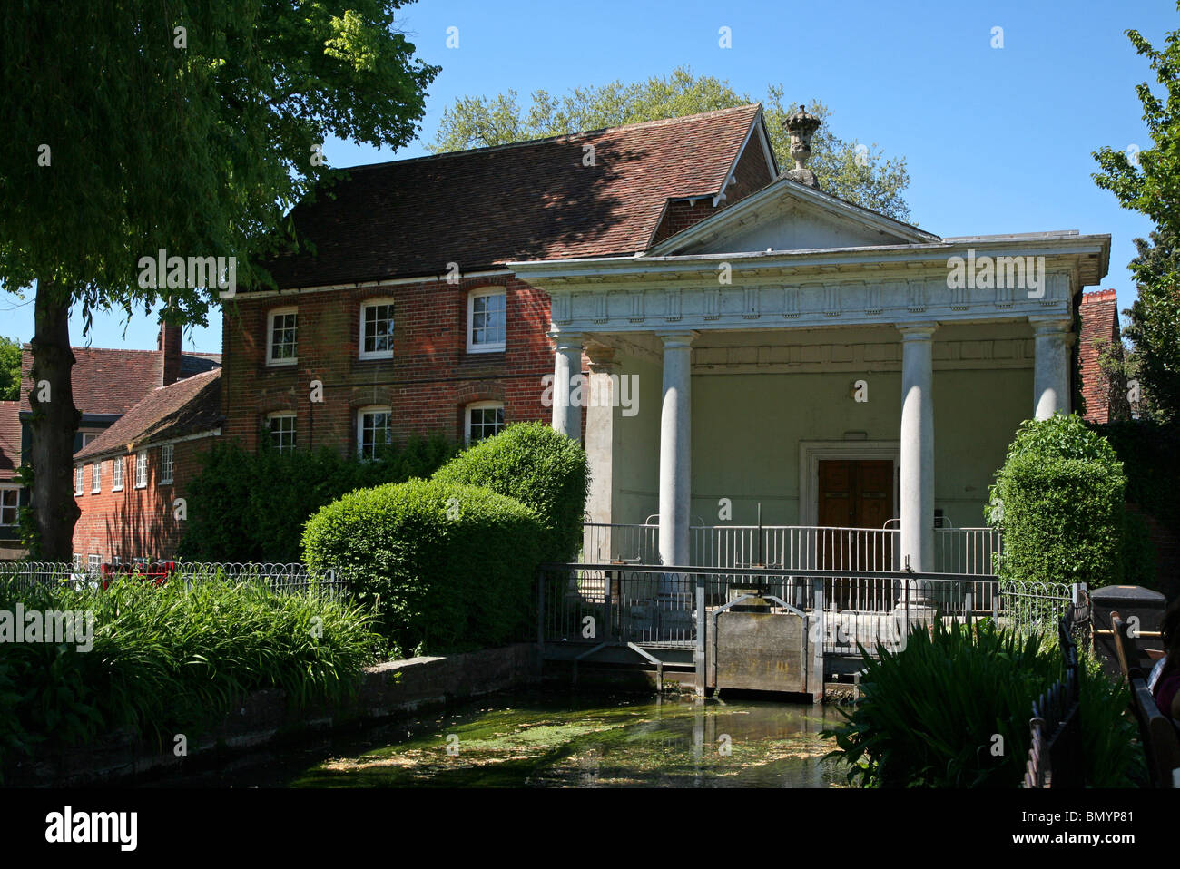 Winchester The Abbey Mill in Abbey House Gardens Stock Photo Alamy