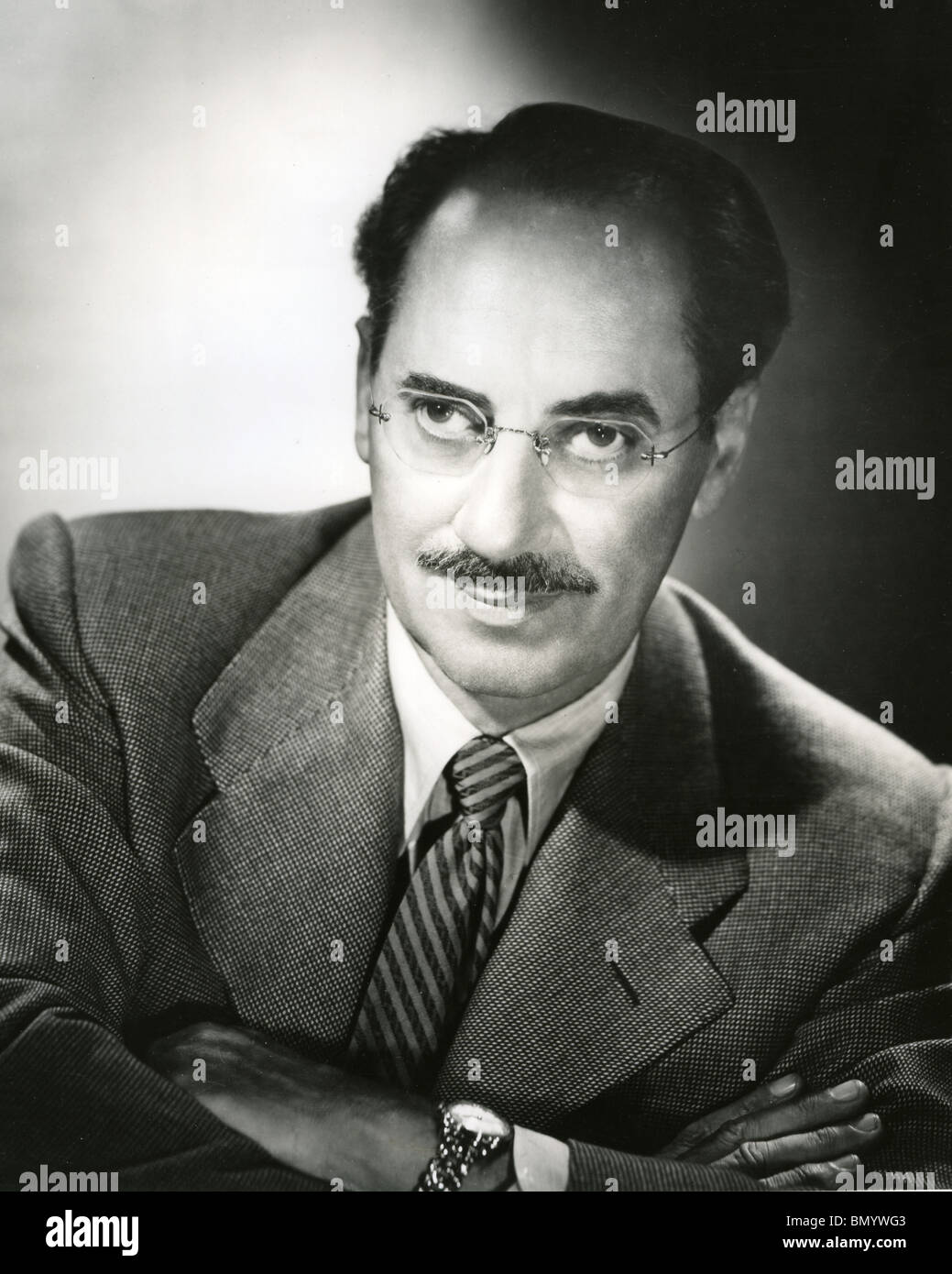 JULIUS 'Groucho' MARX  (1890-1977)  American comedian and one of the Marx Brothers Stock Photo