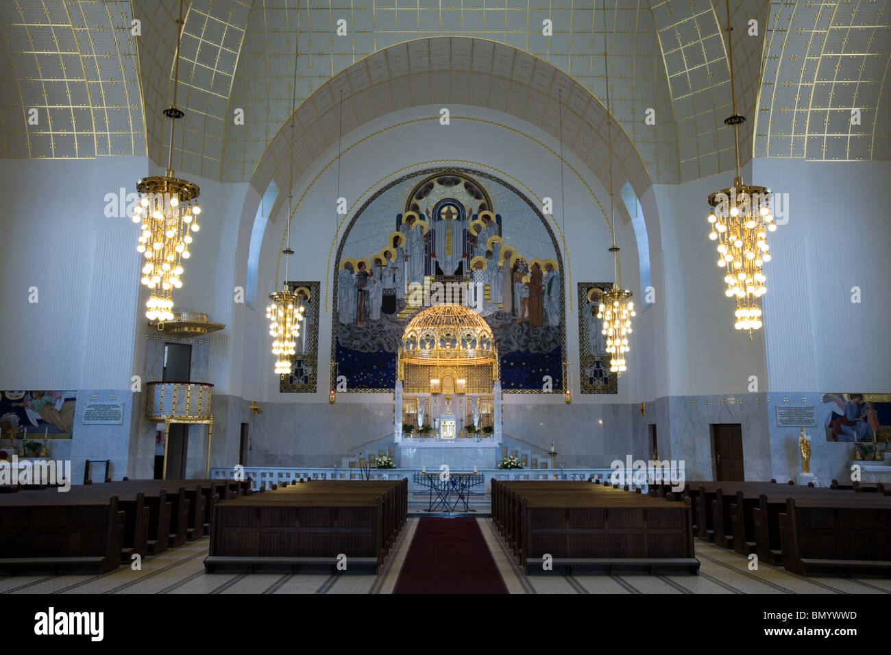 Otto Wagner's St Leopold Church, Vienna, Austria Stock Photo