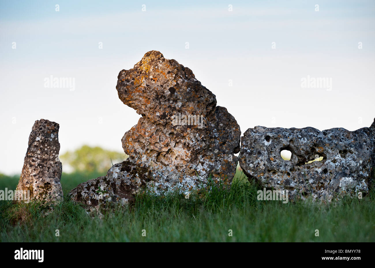 The Rollright stones, Oxfordshire, England. Stock Photo