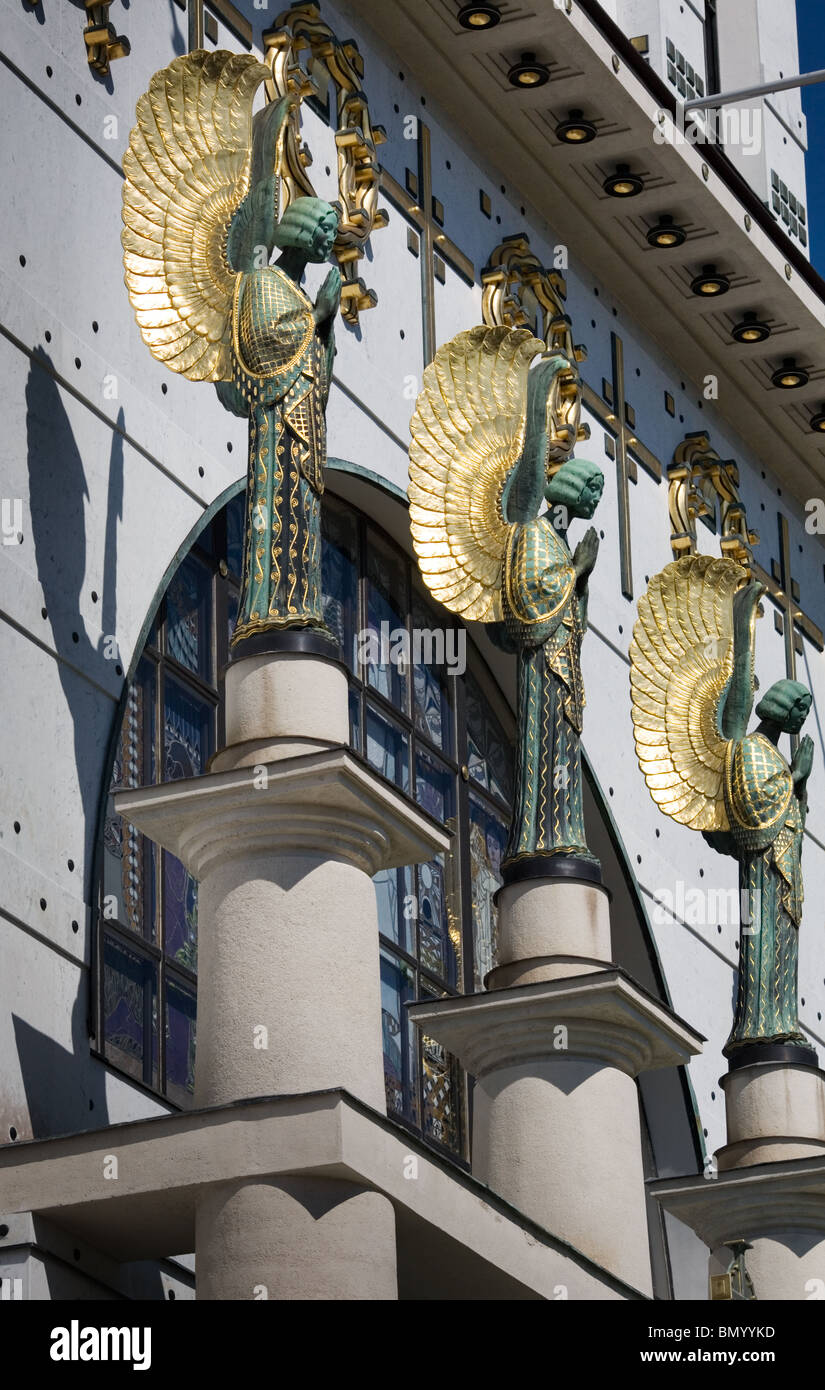 Otto Wagner's St Leopold Church, Vienna, Austria Stock Photo