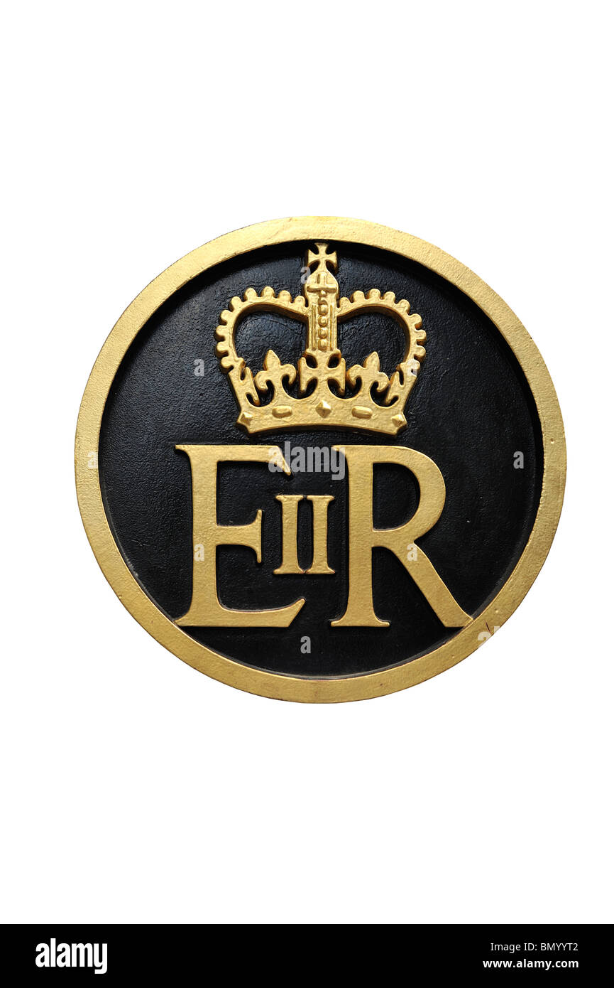 The Royal seal of Elizabeth Regina Queen Elizabeth II Stock Photo