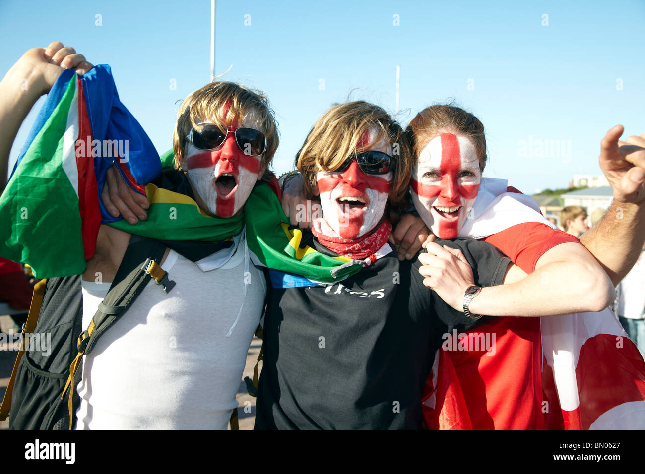 South african fans 2010 world cup hires stock photography and images