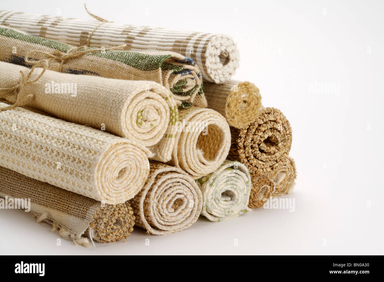 Carpets in roll Stock Photo Alamy