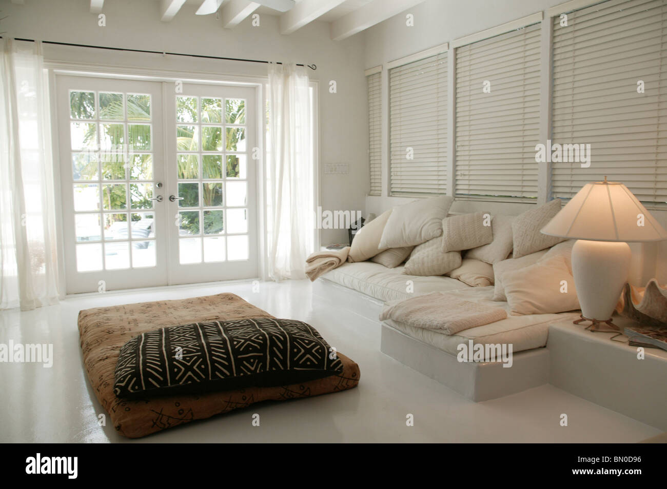 Living Room, White Stock Photo
