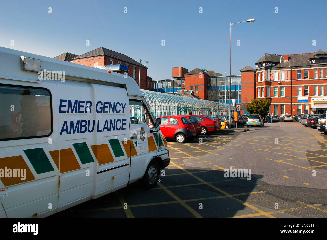 England, Cheshire, Stockport, Hazel Grove, Health, Stepping HIll Hospital, emergency ambulance