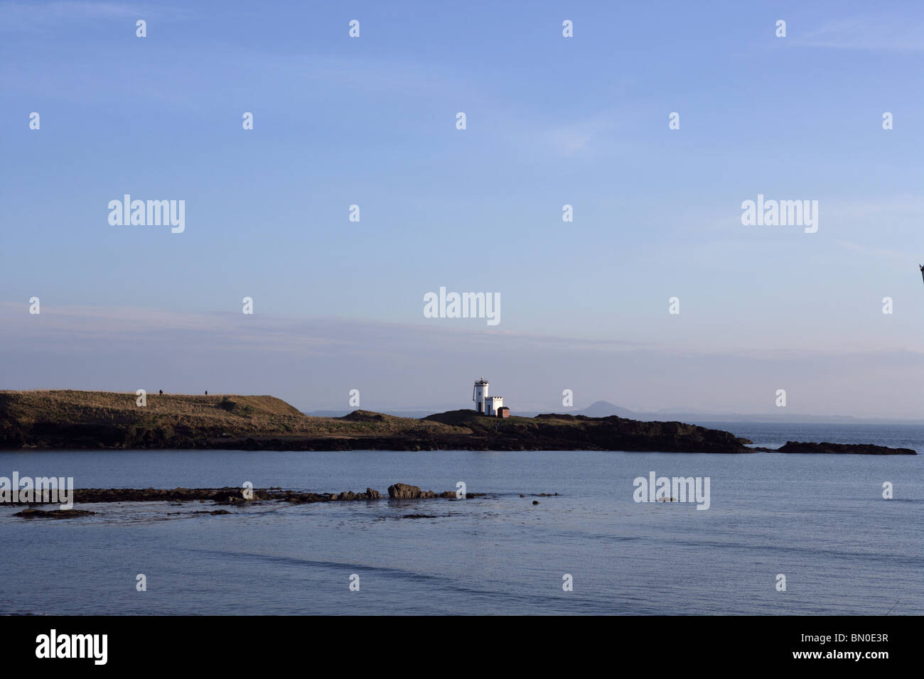 Elie lighthouse the East Neuk of Fife Stock Photo