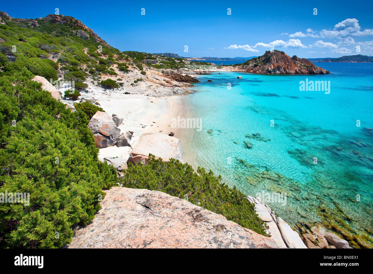 Cala Corsara, Isola di Spargi island, La Maddalena (OT), Sardinia, Italy, Europe Stock Photo