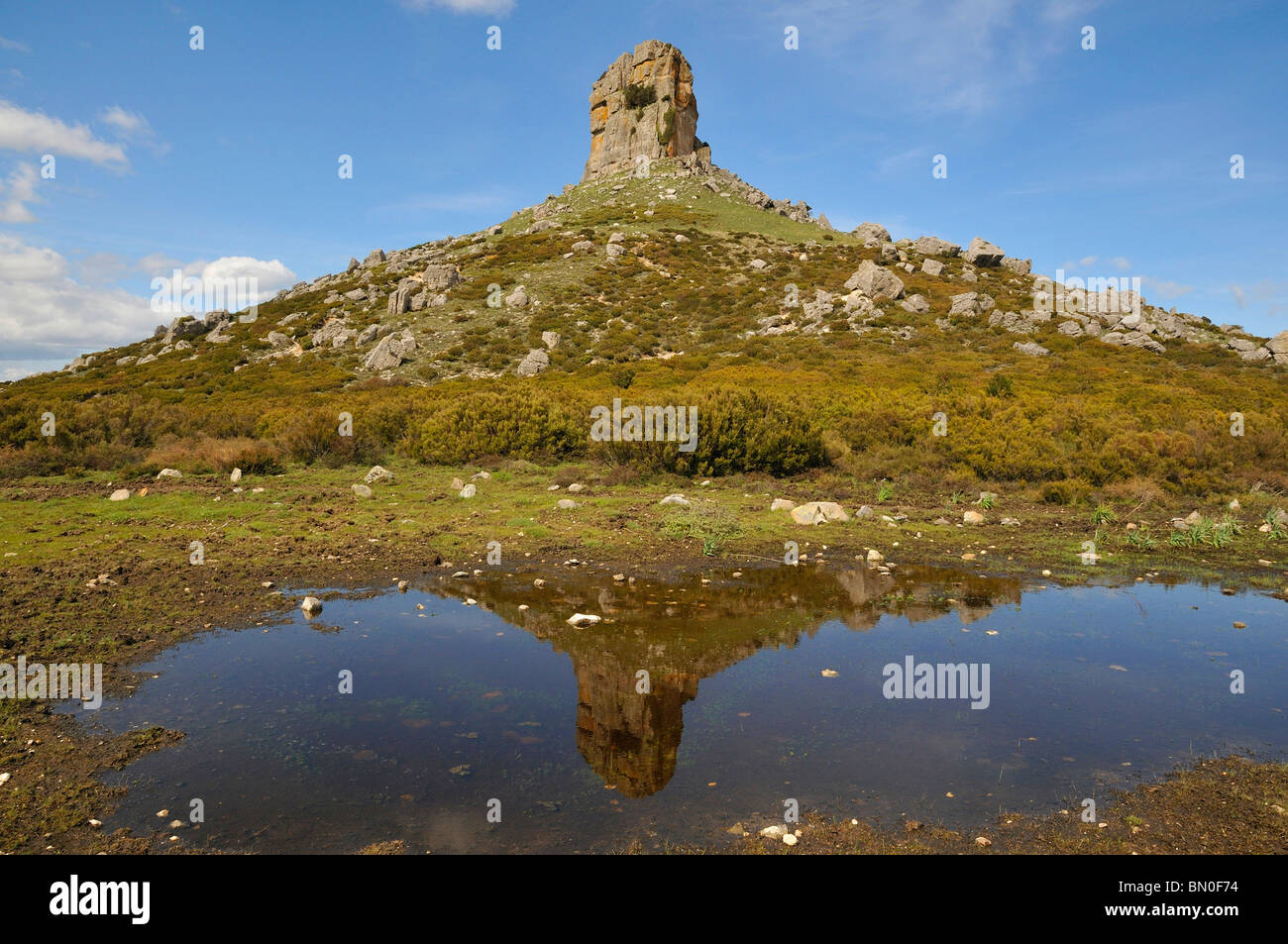 Lake, Parco dei Tacchi natural park, Ogliastra, Sardinia, Italy, Europe Stock Photo