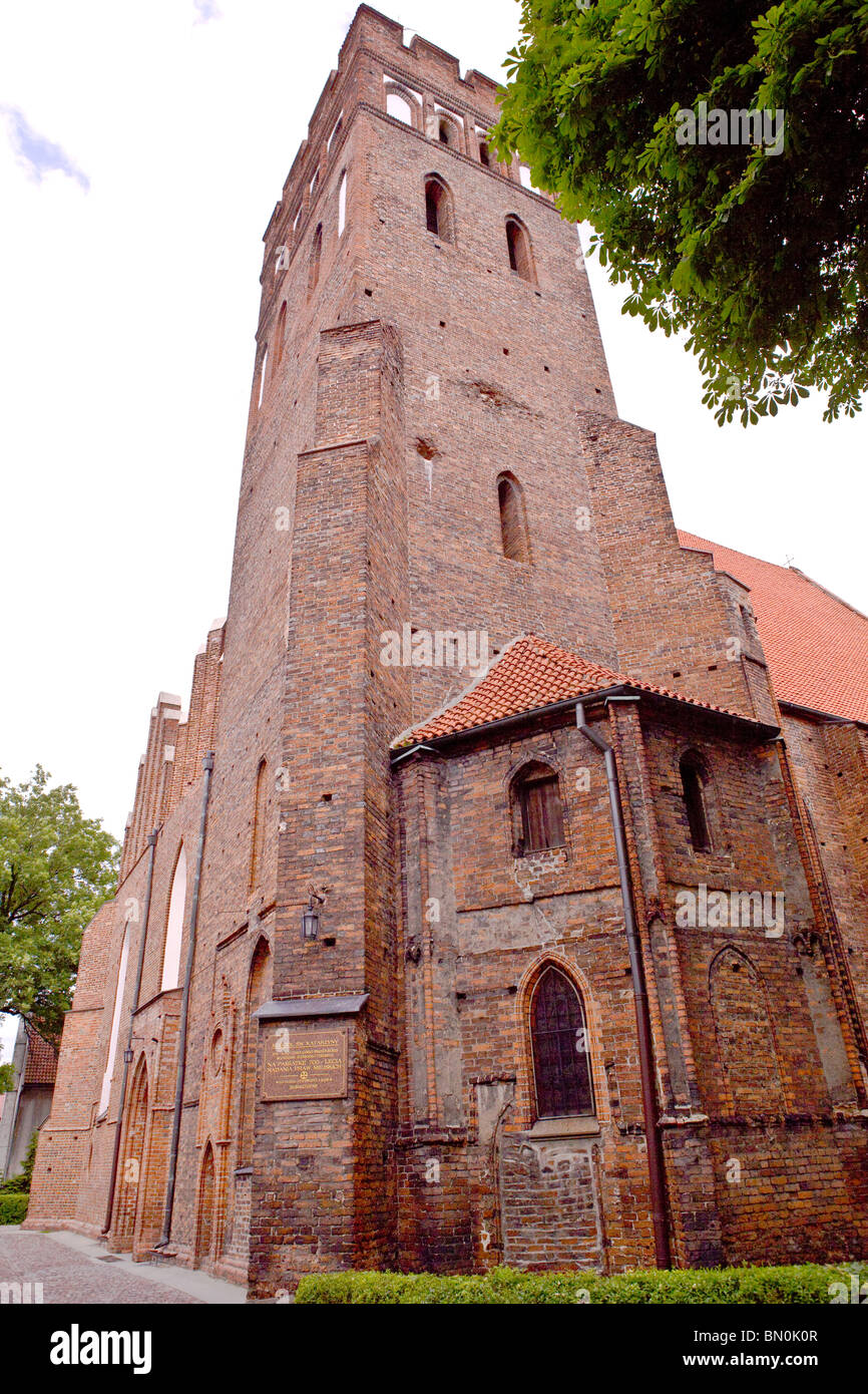 Kościół bazylika w Brodnicy Stock Photo