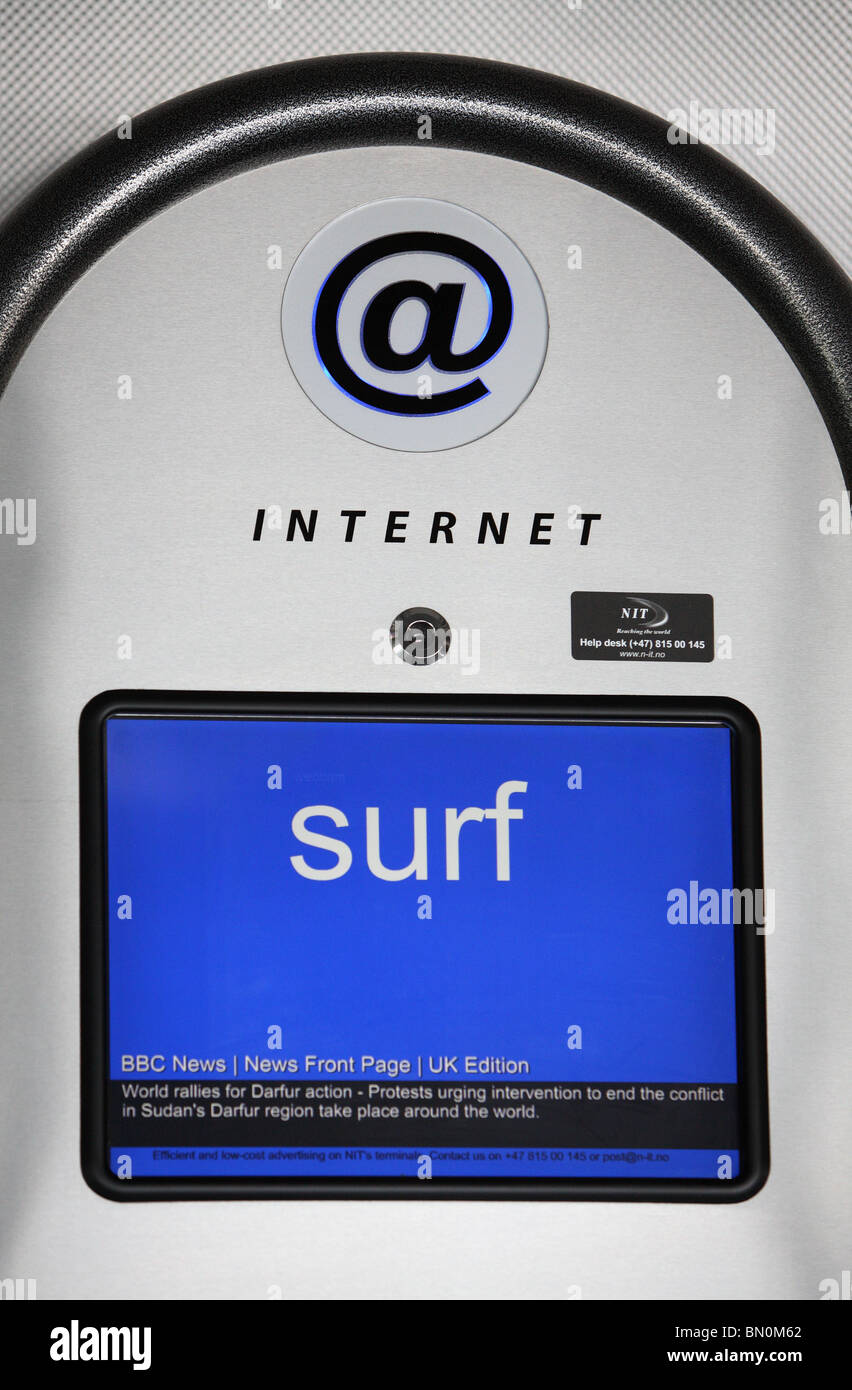 FraAn internet terminal Stock Photo