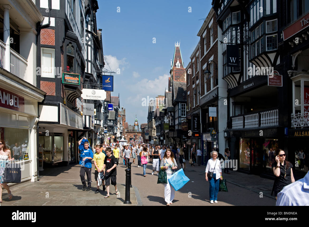 Eastgate Street, Chester Stock Photo Alamy
