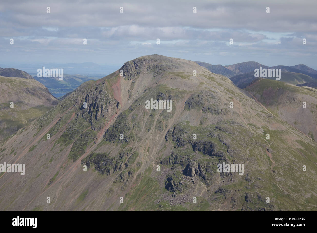 Great Gable from Broad Crag, Lake District, England Stock Photo