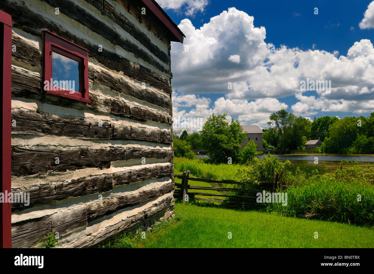 Lang Grist Mill Pond at Pioneer Village on the Indian River Ontario
