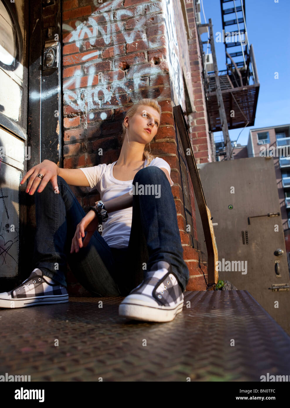 urban portrait Stock Photo