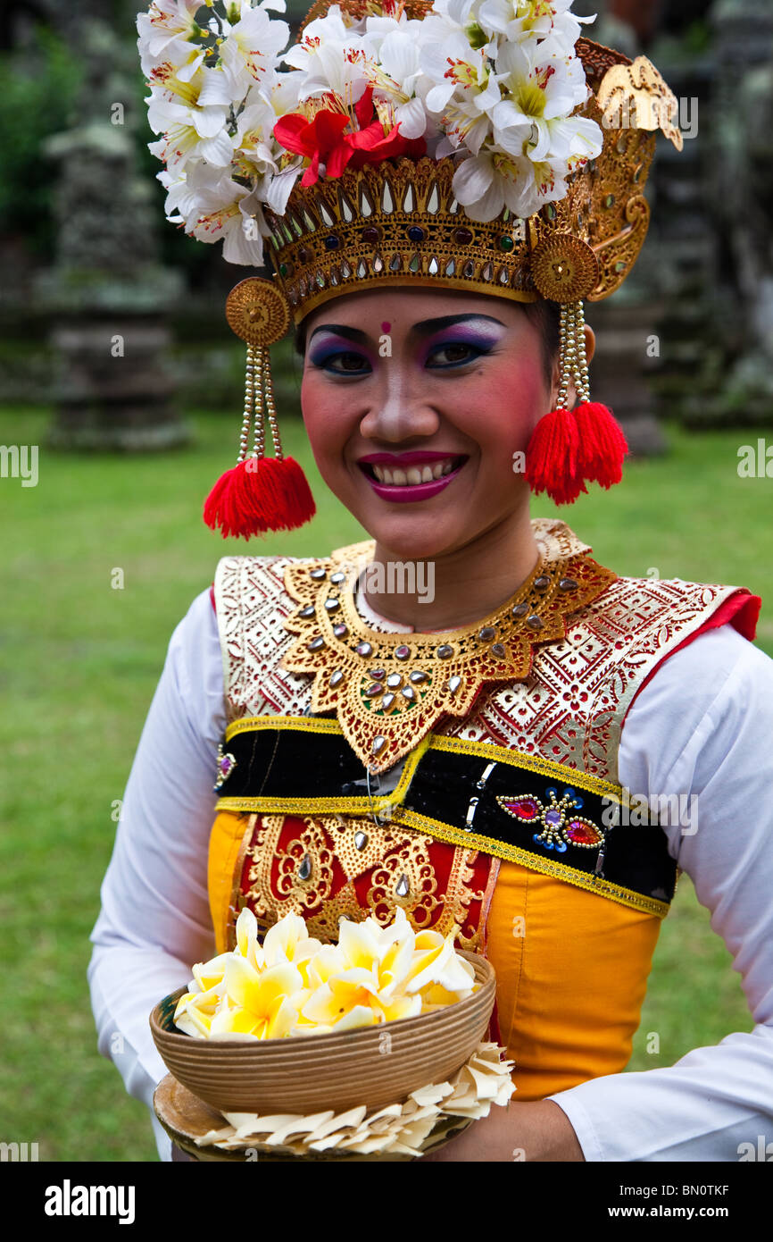 Balinese culture is a mix of Balinese Hindu religious custom and native Balinese customs. Stock Photo