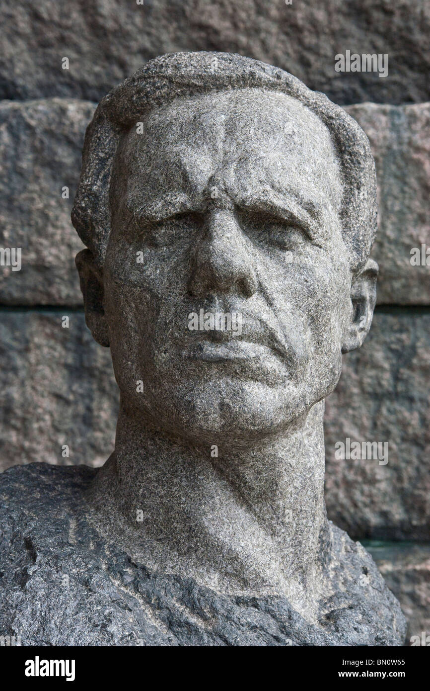 Bust of sculptor Gustaf Sandberg at City Hall Stockholm Sweden Stock Photo Alamy