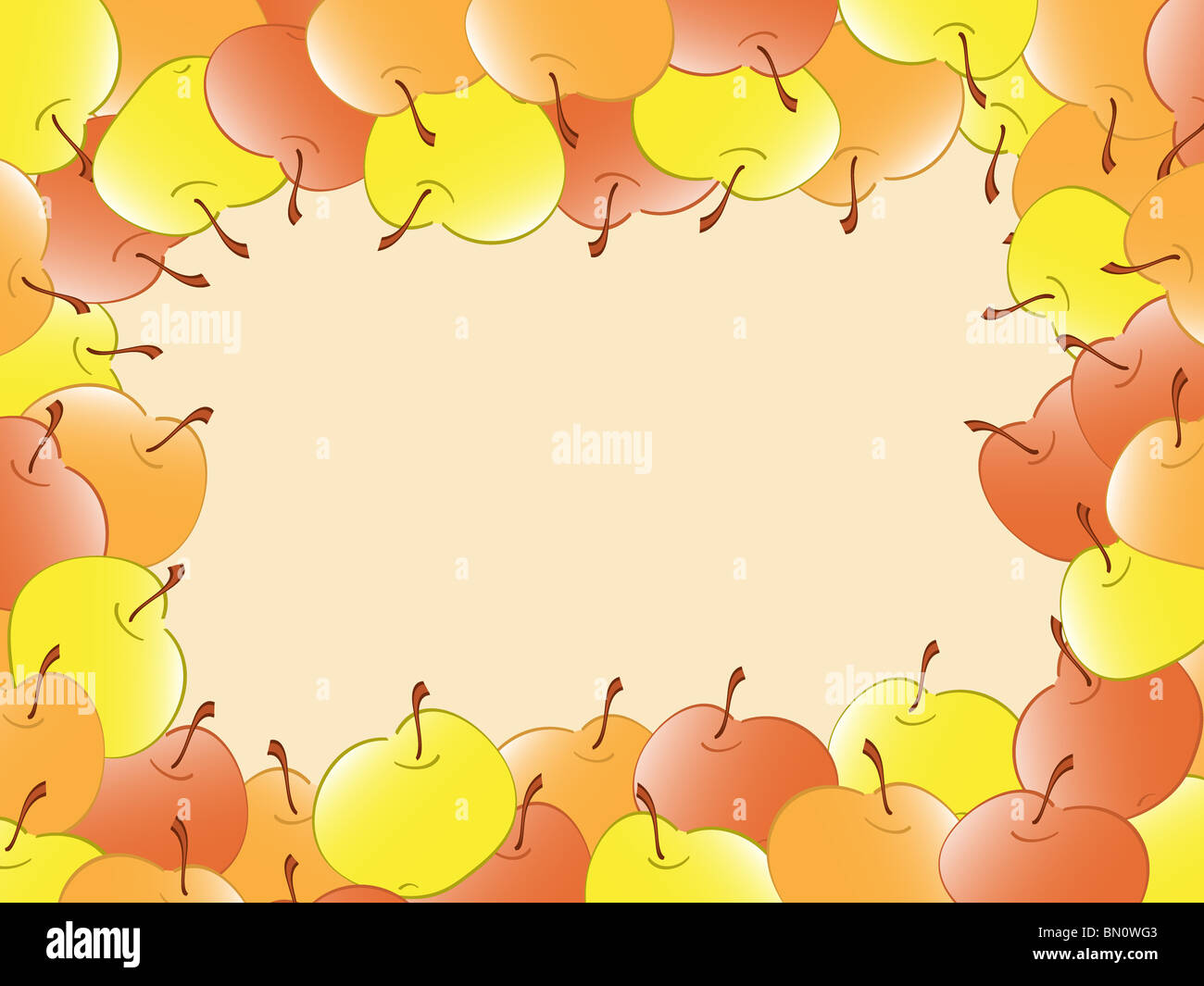 apple frame. Vector Stock Photo Alamy