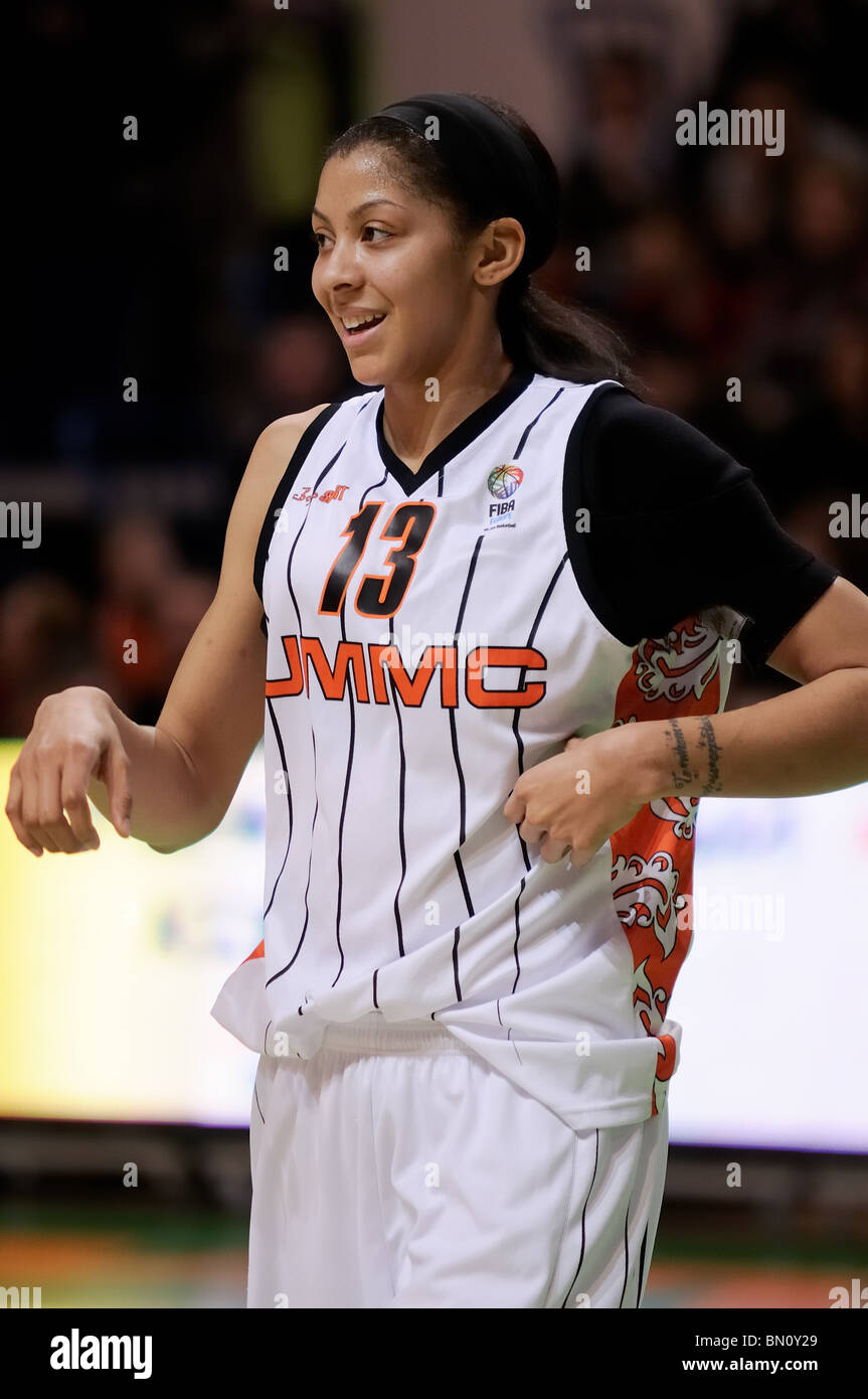 Candace Parker #13 in uniform of UMMC Ekaterinburg Stock Photo