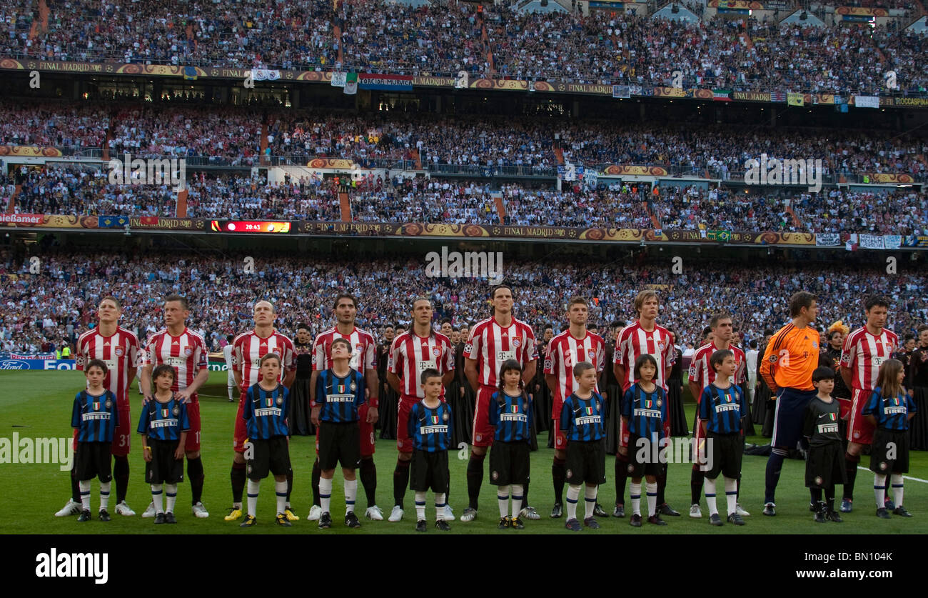 MADRID SPAIN 22-05-2010 The UEFA Champions League final between  Internazionale Milan and Bayern Munich Stock Photo - Alamy