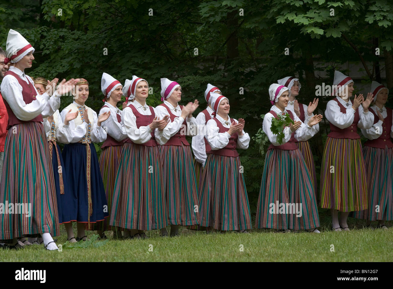 Latvia,Latvian folklore,Traditional costumes,dance,dancing,sing,singing ...