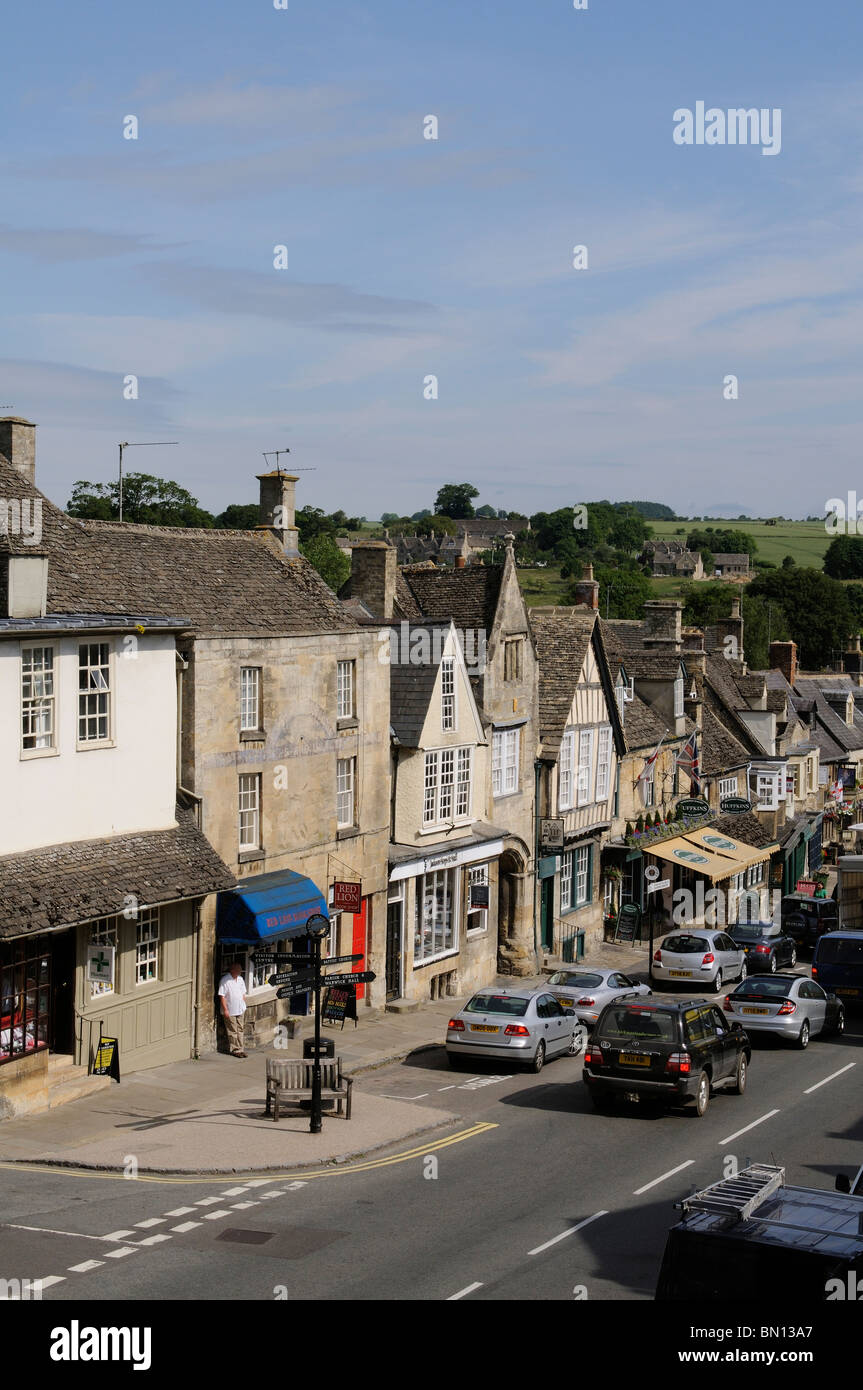 Historic Buildings On The High Street Burford Oxfordshire Known As The historic-buildings-on-the-high-street-burford-oxfordshire-known-as-the