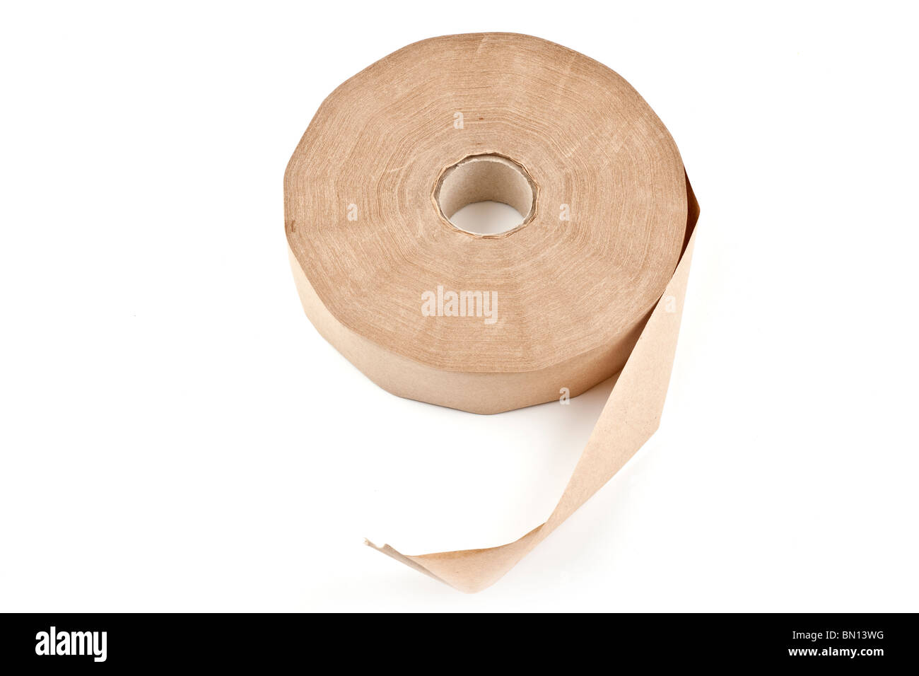 Roll of brown paper framers tape Stock Photo
