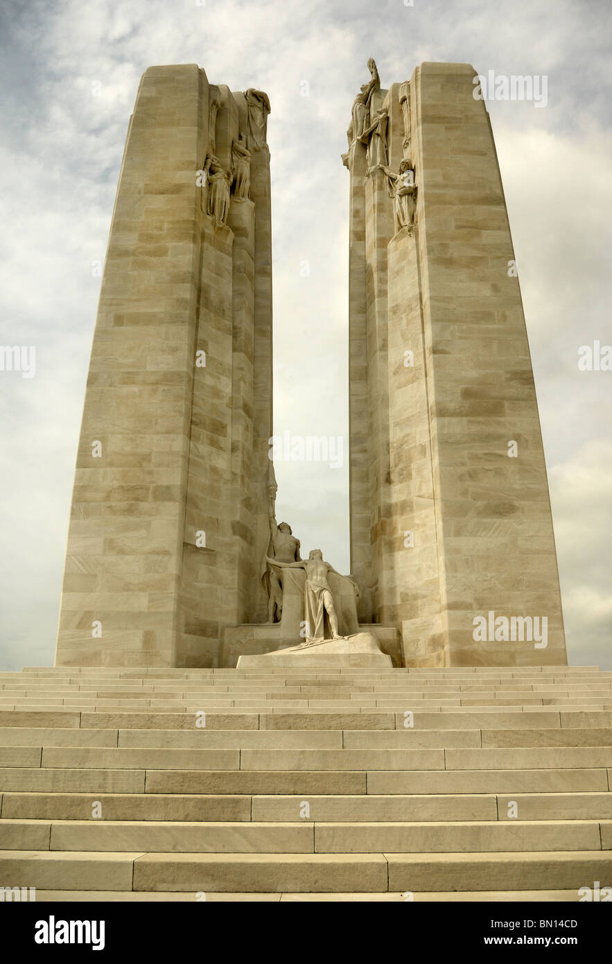 Canadian Memorial Vimy Ridge Near Arras France Stock Photo