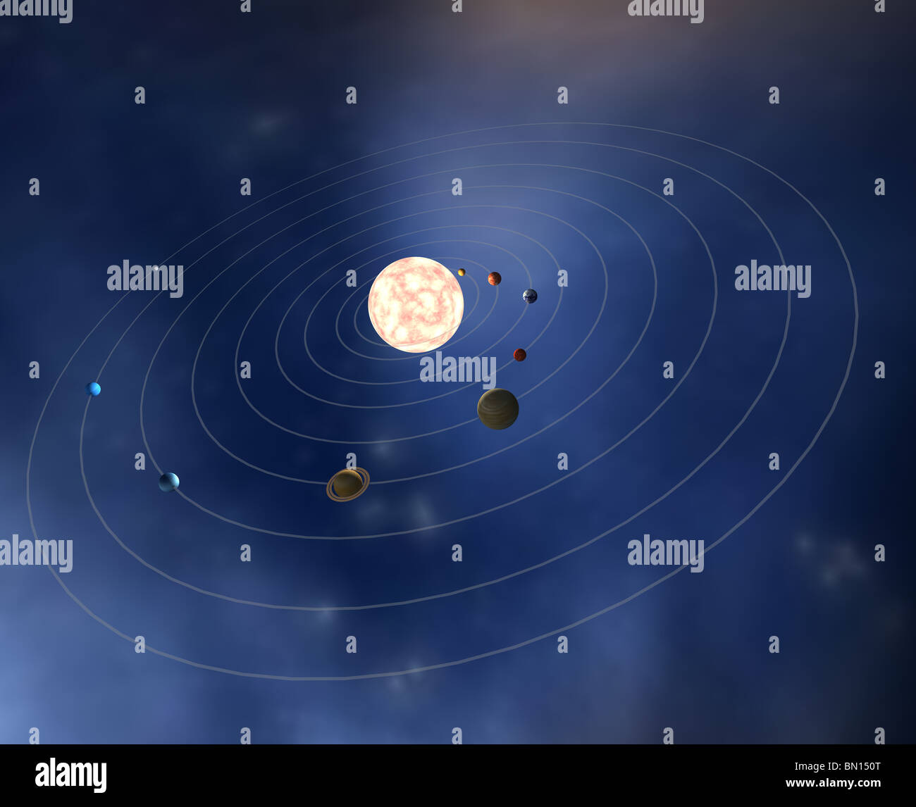 Side View Of Our Solar System Picture