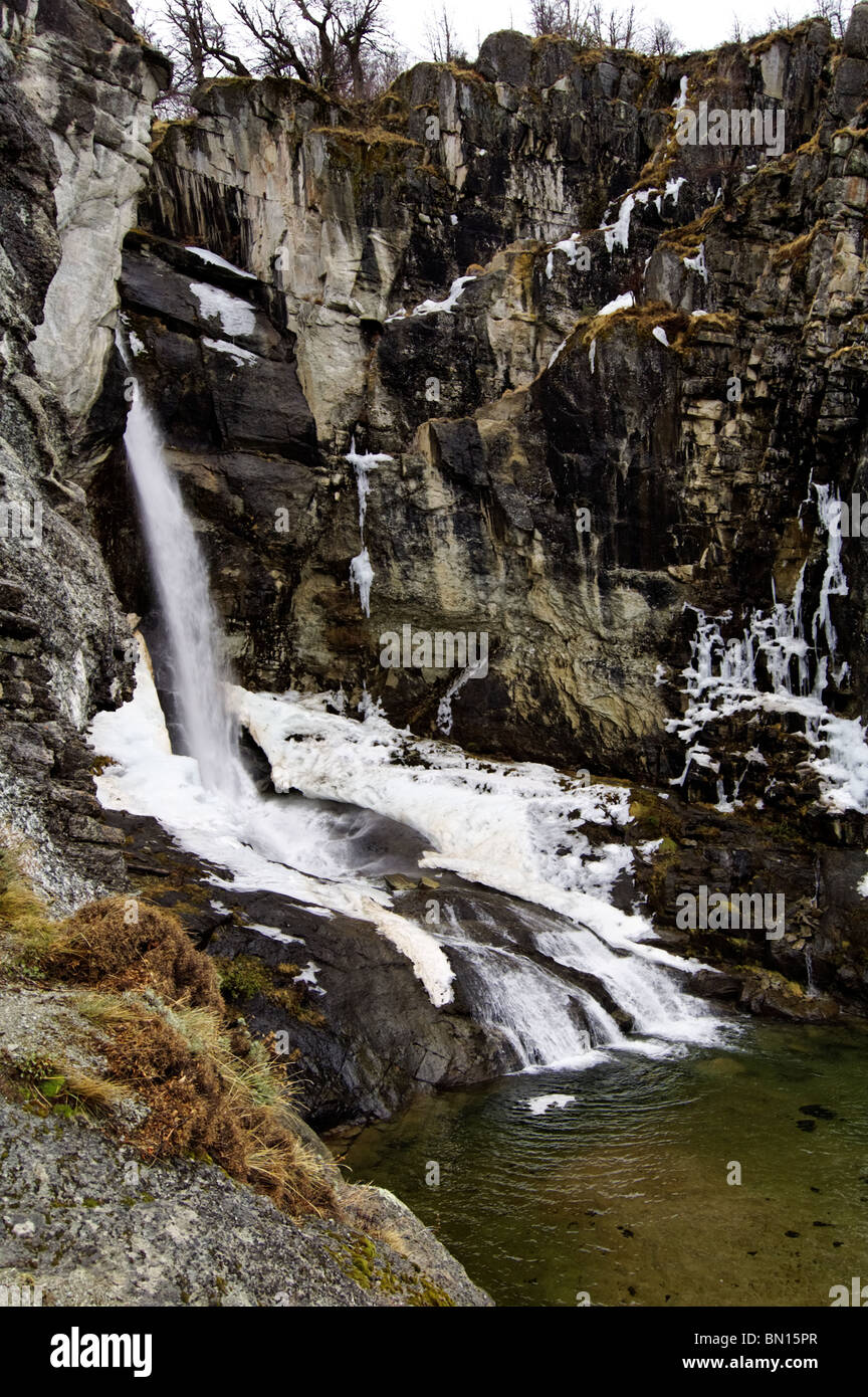 Chorrillo del salto (waterfall near El Chalten) Stock Photo