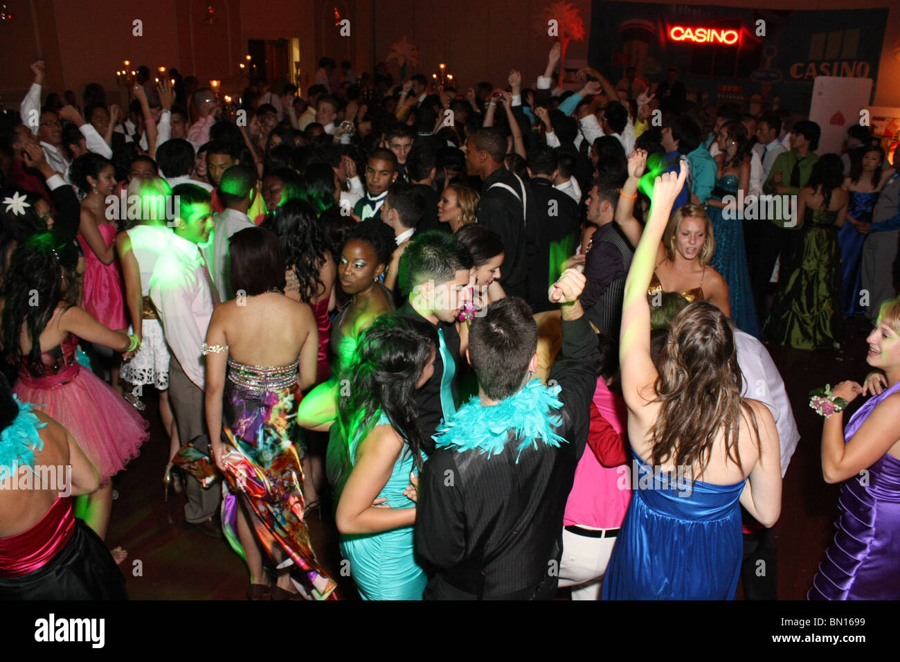 teenager party dance happy crowd teenager party dance happy night Stock  Photo - Alamy
