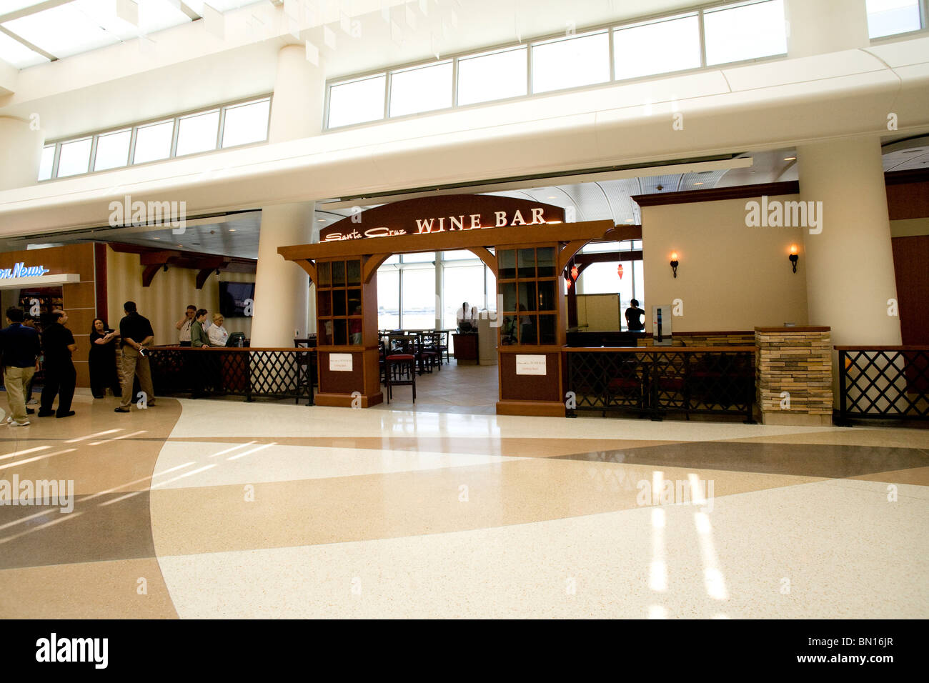 Santa Cruz Wine Bar in Terminal B at San Jose International