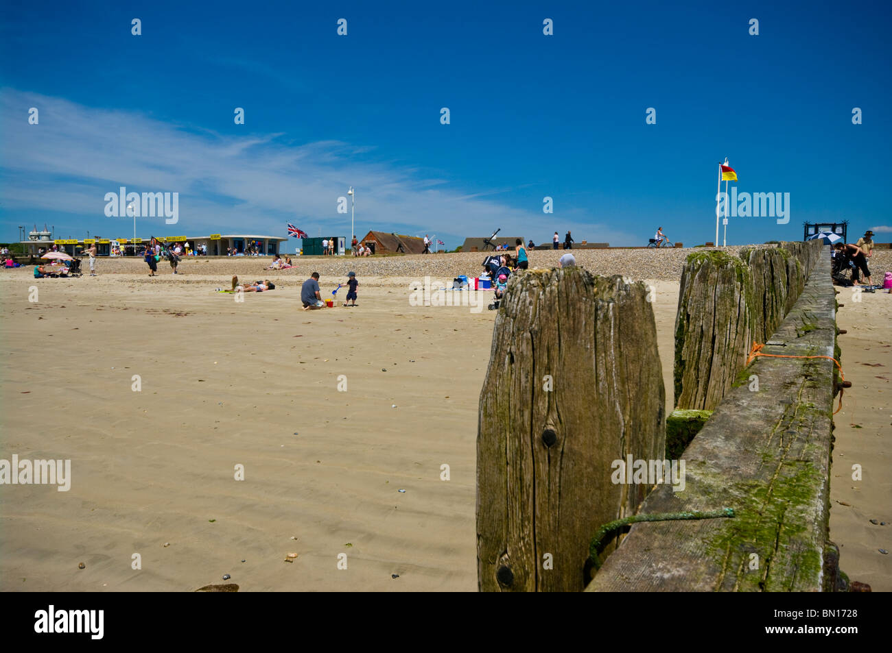 Littlehampton Beach seaside West Sussex England uk Stock Photo