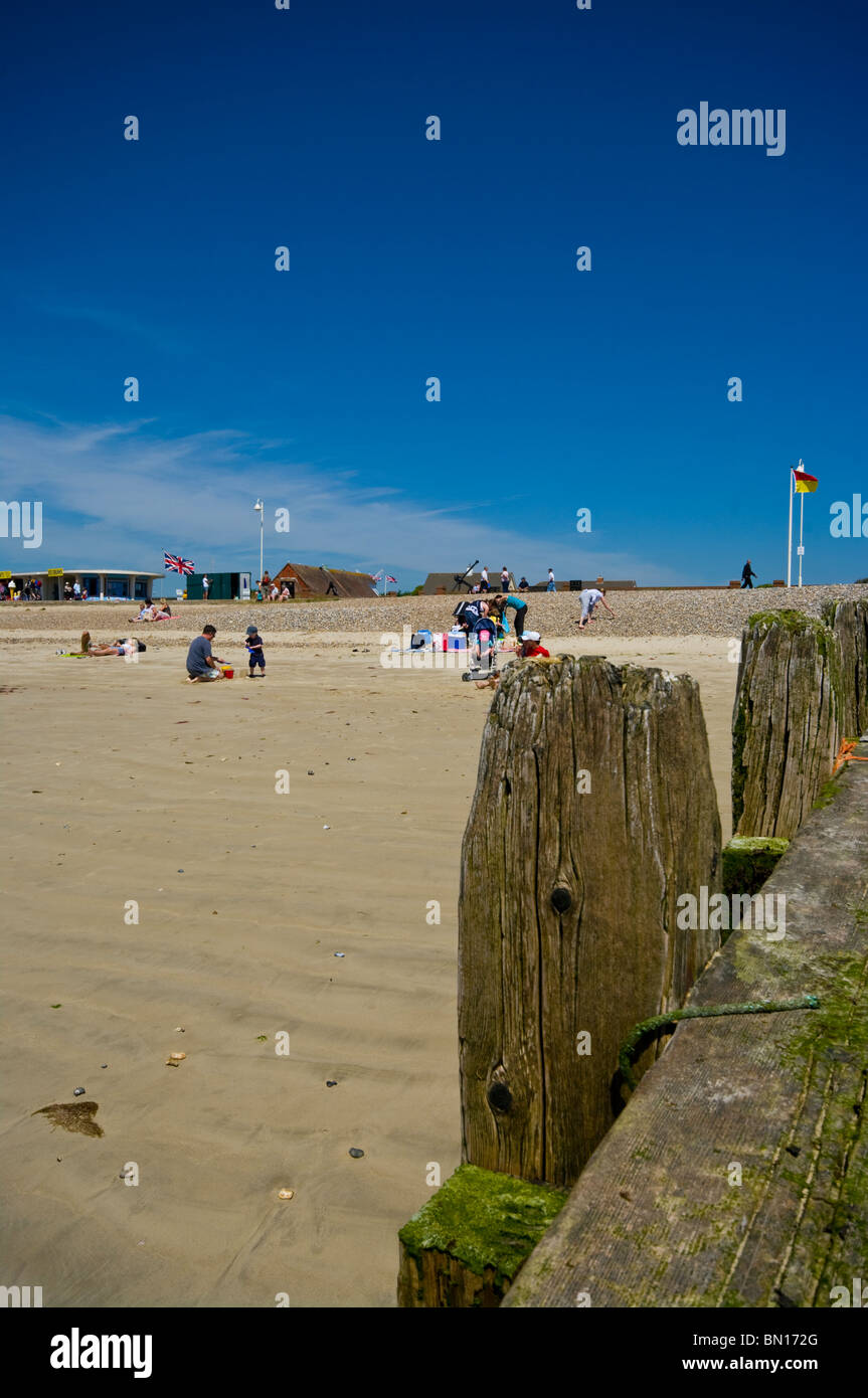 Littlehampton Beach seaside West Sussex England uk Stock Photo