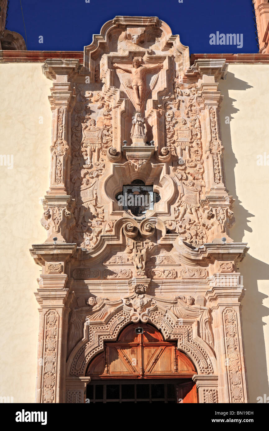 Sanctuary of Holy Child of Atocha (1789), Plateros, state Zacatecas, Mexico Stock Photo