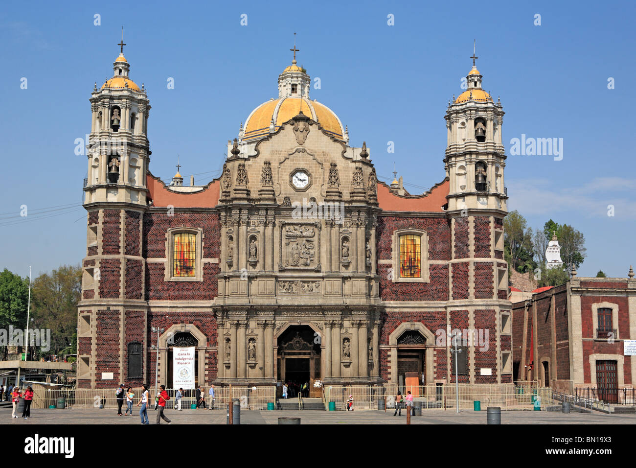 Old basilica of Our Lady of Guadalupe (1709), Mexico City, Mexico Stock Photo