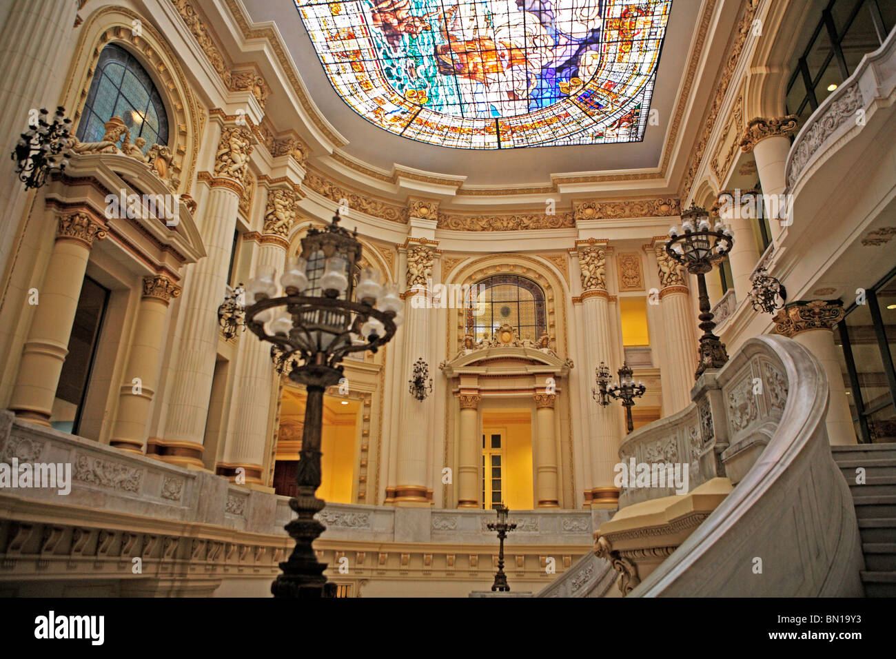 Interior of Fine Art museum, Havana, Cuba Stock Photo