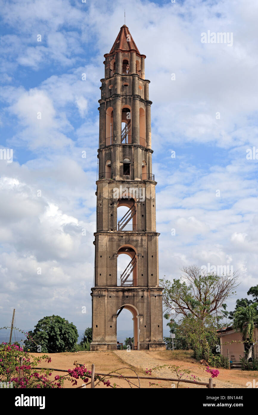 Watch tower (1816), Valle de los Ingenios, Cuba Stock Photo