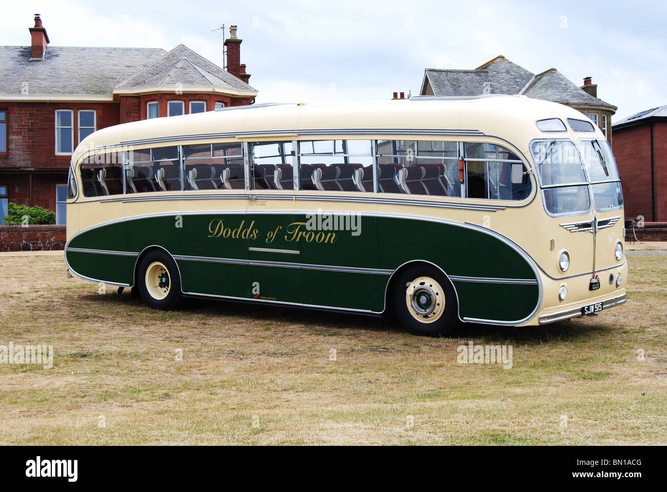 Vintage Bus at Prestwick 100 Celebration Event. Stock Photo