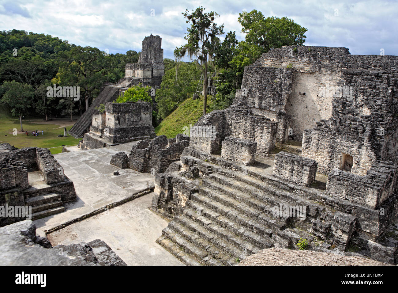North Acropolis, Maya ruins of Tikal, near Flores, Guatemala Stock Photo