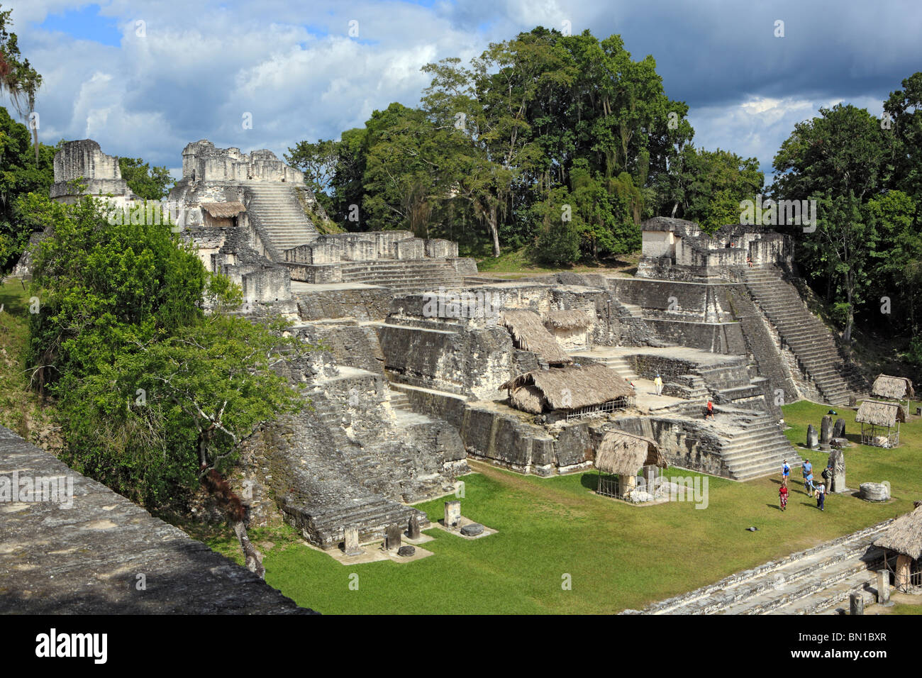 North Acropolis, Maya ruins of Tikal, near Flores, Guatemala Stock Photo